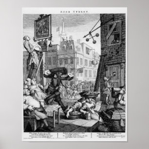 Affiches Beer Street, 1751