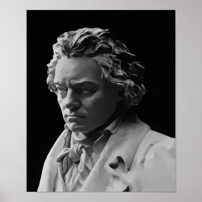 AFFICHES BEETHOVEN MORT MASK (Devant)