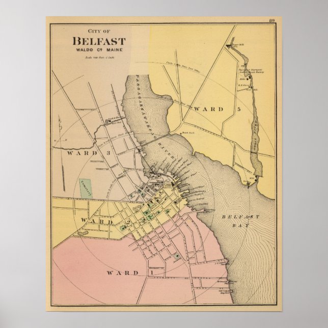 Affiches Belfast, Maine (Devant)