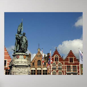 Affiches Belgique, Brugge (Brug ou Bruge). UNESCO