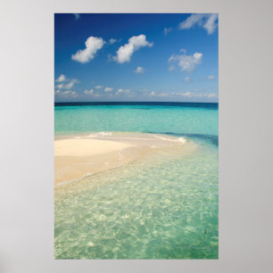Affiches Belize, mer des Caraïbes. Goff Caye, une petite 