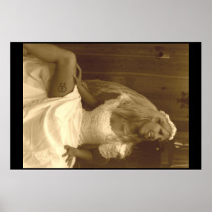 Affiches Belle Lesbienne en robe Mariage 02