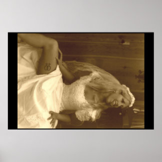 Affiches Belle Lesbienne en robe Mariage 02