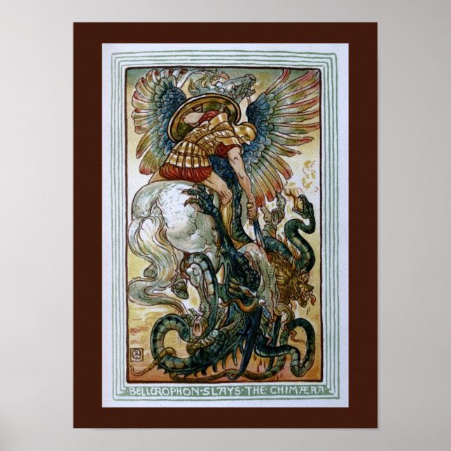 Affiches Bellerophon tue la Chimera (Devant)