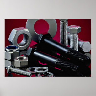 Affiches Belles fixations industrielles