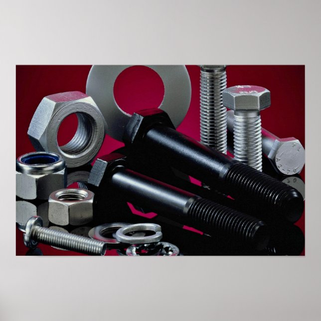 Affiches Belles fixations industrielles (Devant)