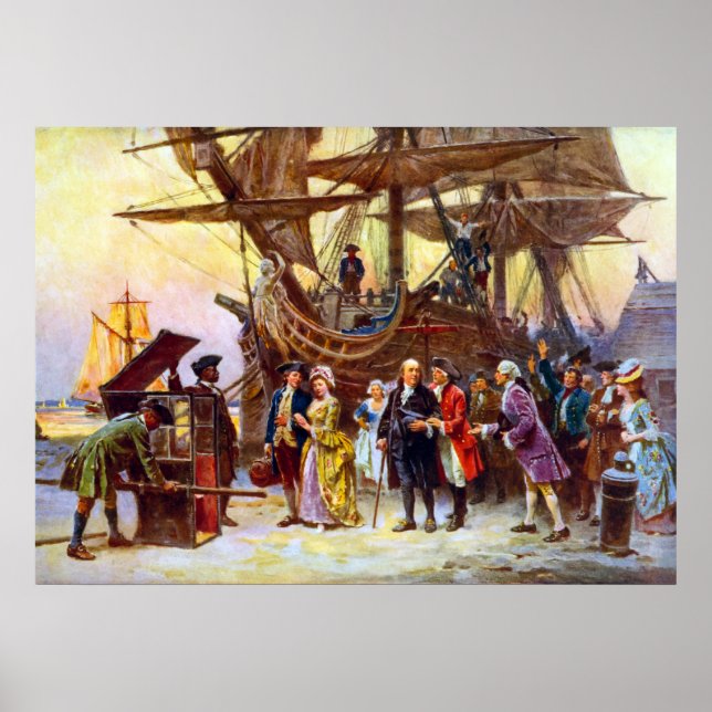 Affiches Ben Franklin Revient À Philadelphie (Devant)