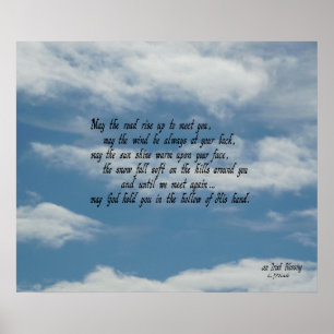 Affiches Bénédiction irlandaise