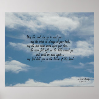 Affiches Bénédiction irlandaise