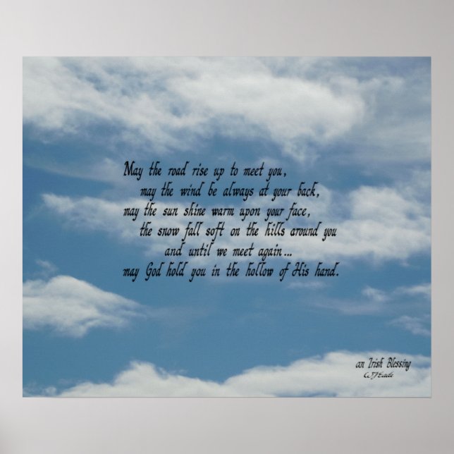 Affiches Bénédiction irlandaise (Devant)