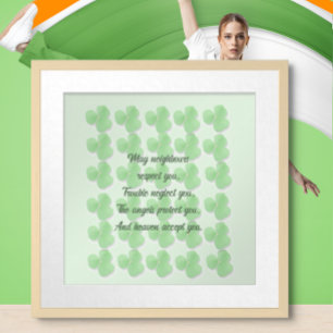 Affiches Bénédiction irlandaise - Que les voisins respecten