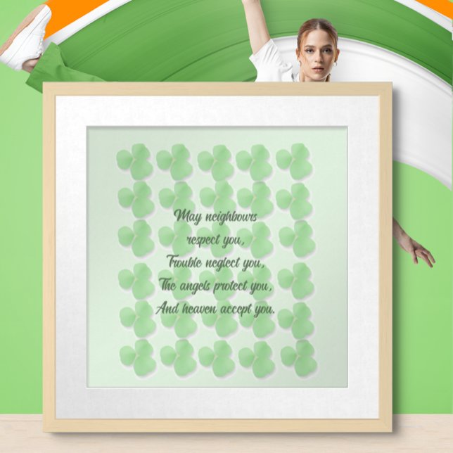 Affiches Bénédiction irlandaise - Que les voisins respecten (Créateur téléchargé)