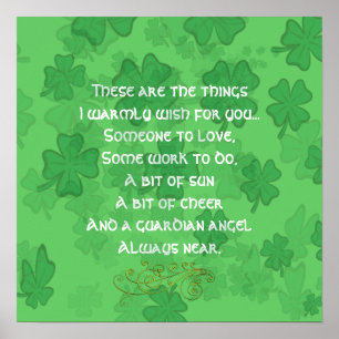 Affiches Bénédiction Irlandaise - Quelqu'un à Aimer - Sans