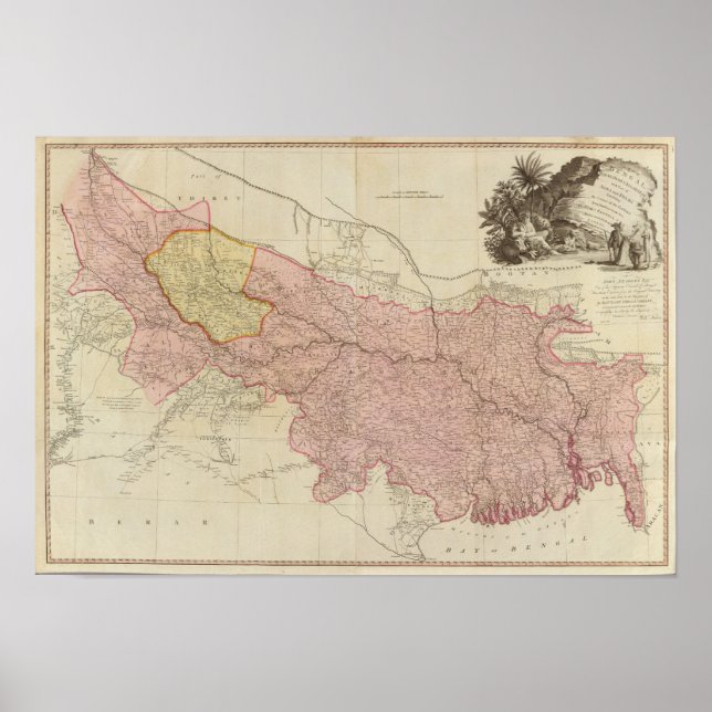 Affiches Bengale, Bahar, Oudes, Allahabad (Devant)