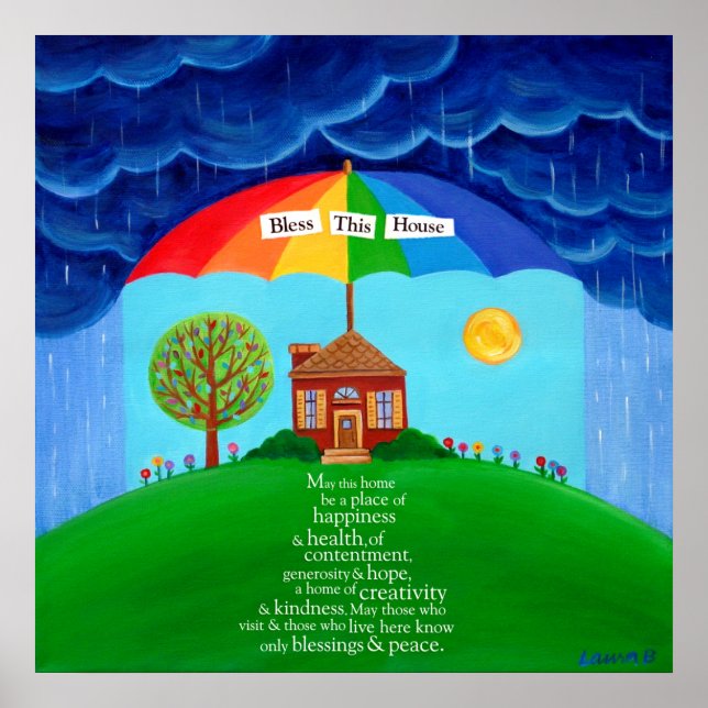 Affiches Bénissez cette maison-Bénédiction pour l'affiche d (Devant)