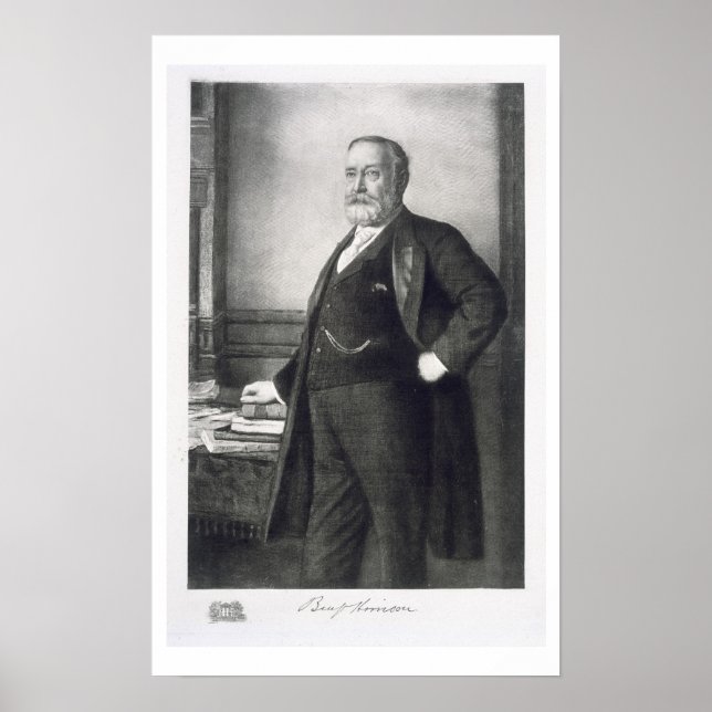 Affiches Benjamin Harrison (1833-1901), 23e président de la (Devant)