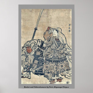 Affiches Benkei et Ushiwakamaru par Torii, Kiyonaga Ukiyo-e