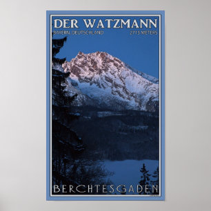 Affiches Berchtesgaden - Tôt le matin Watzmann