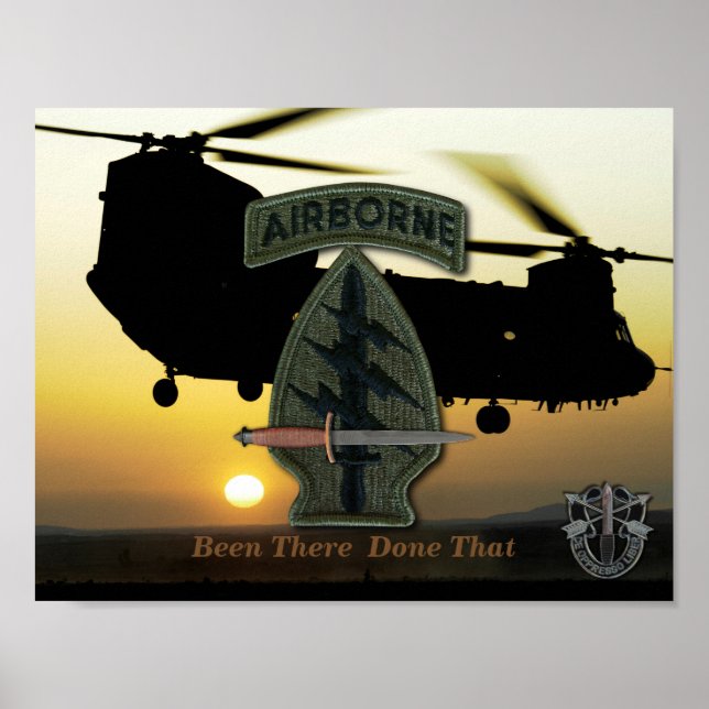 Affiches bérets verts des forces spéciales (Devant)