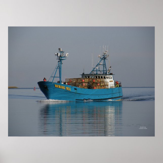 Affiches Bering Sea, Crab Boat in Dutch Harbor, AK (Devant)
