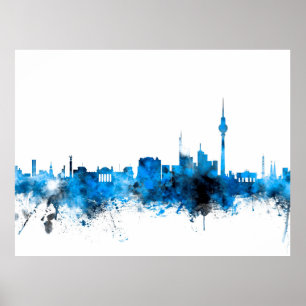 Affiches Berlin Allemagne Skyline