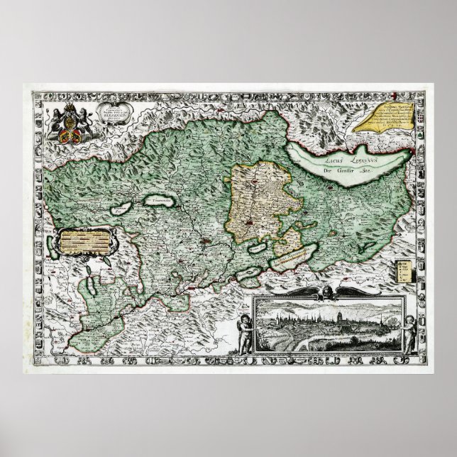 Affiches Berne - carte 1636 (Devant)