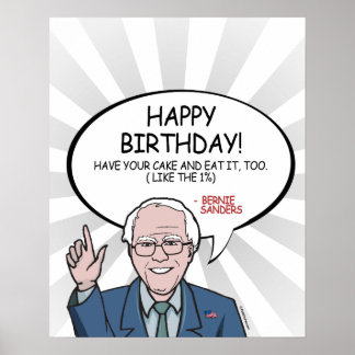 Affiches Bernie Sanders Greeting - Happy Birthday -.png