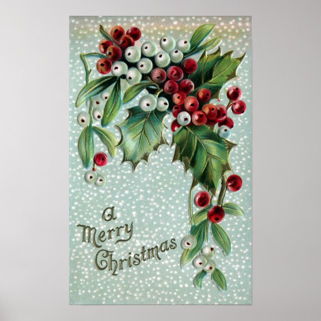 Affiches Berries Holly et Mistletoe (Devant)