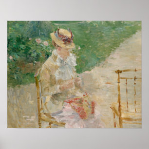 Affiches Berthe Morisot - Tricot de la jeune femme