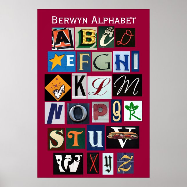 Affiches Berwyn Alphabet (Devant)