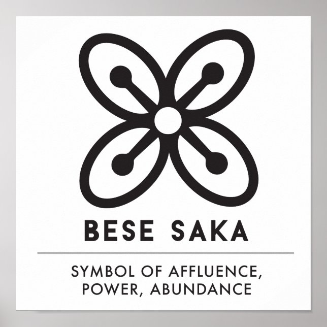 Affiches BESE SAKA | Symbole d'abondance, de puissance, d'a (Devant)