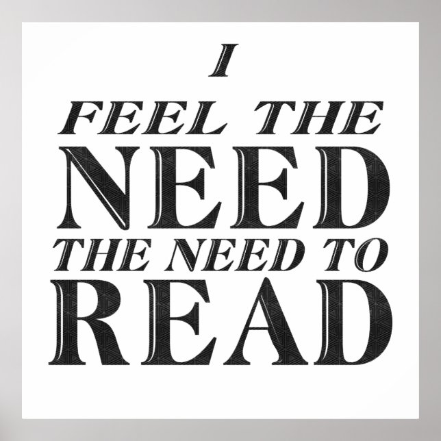 Affiches Besoin de lire (Devant)