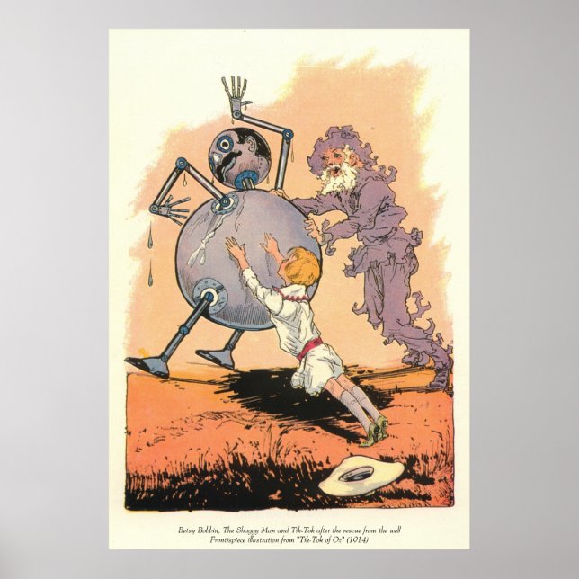 Affiches Betsy Bobbin, The Shaggy Man et Tik-Tok (Devant)