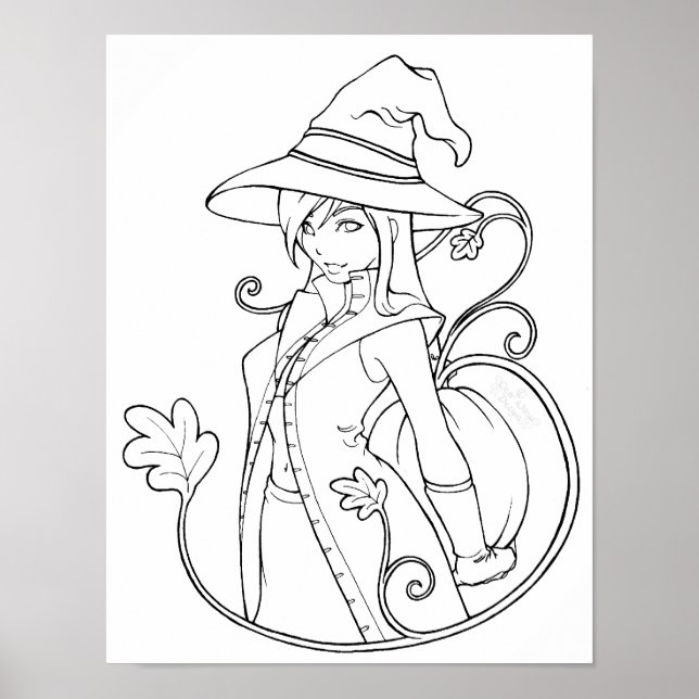 Affiches Bewitching Color-Your-Own (Devant)