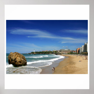 Affiches biarritz la grande plage