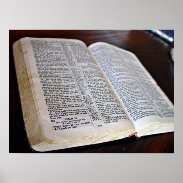 Affiches Bible ouverte (Devant)