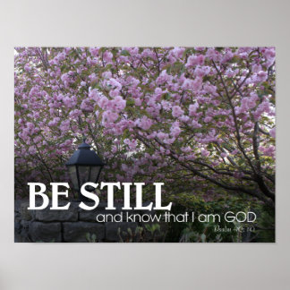 Affiches Bible Verse Cerise Blossoms