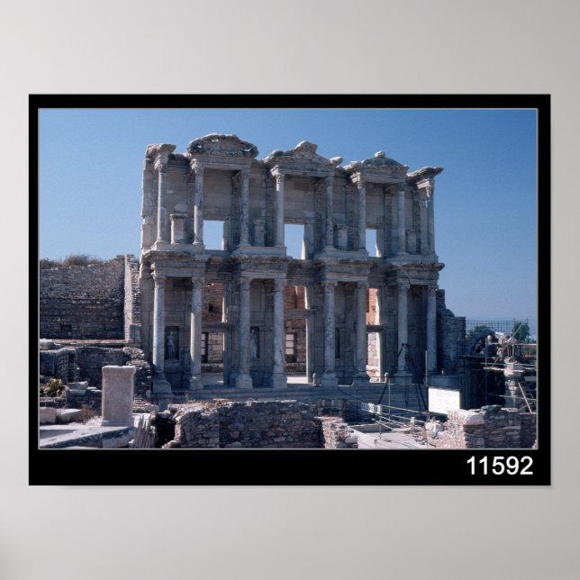 Affiches Bibliothèque Celsus, construite en AD 135 (Devant)