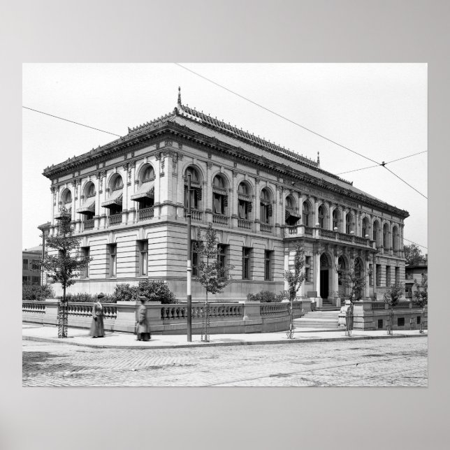 Affiches Bibliothèque publique de Providence, 1906. Photo a (Devant)