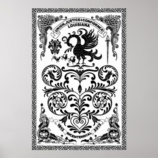 Affiches Bicentennial Louisiana Mardi Gras Party Voir les n (Devant)