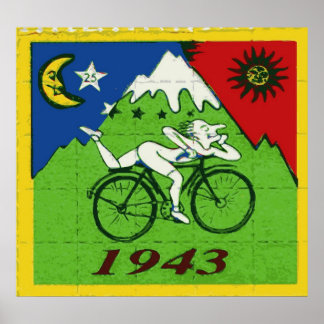 Affiches "Bicycle Day Celebration Blotter"
