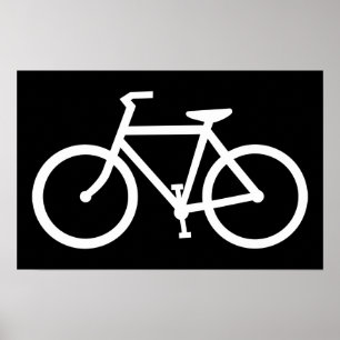 Affiches bicycle silhouette