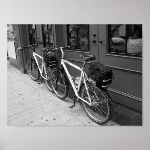 Affiches Bicyclettes de police Toronto Canada B&W Photograp