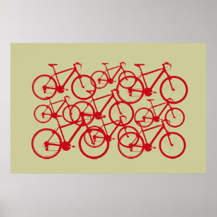 Affiches bicyclettes multiples