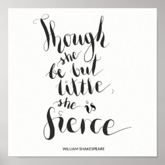 Affiches Bien qu'elle soit petite, elle est une citation fé