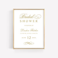 Bienvenue à la fête de mariage élégante dorée pour