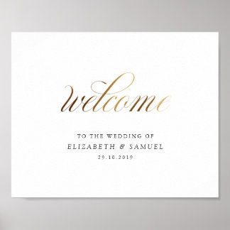 Affiches Bienvenue sur le panneau mariage