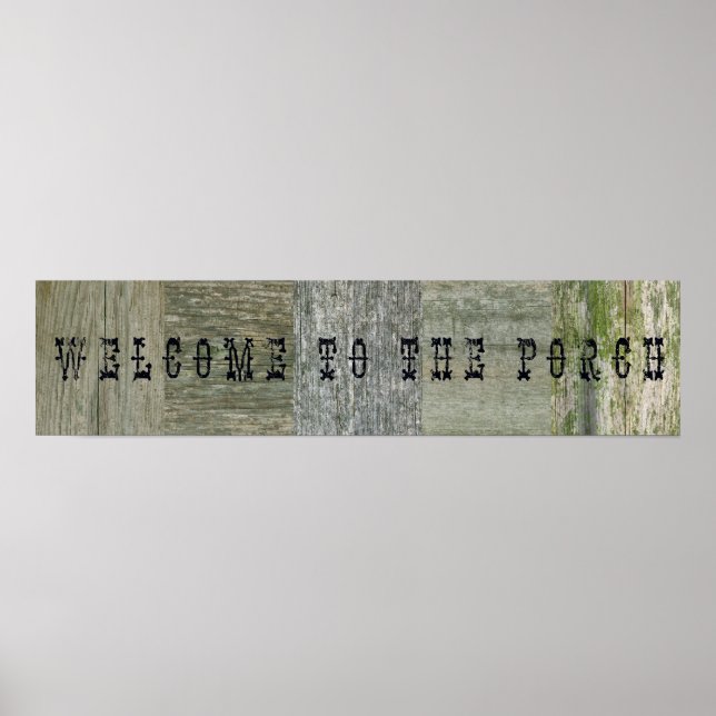 Affiches Bienvenue sur le Porch (Devant)