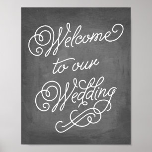 Affiches Bienvenue sur notre panneau Mariage   Décor Mariag