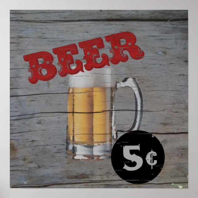 Affiches Bière de 5 cents (Devant)